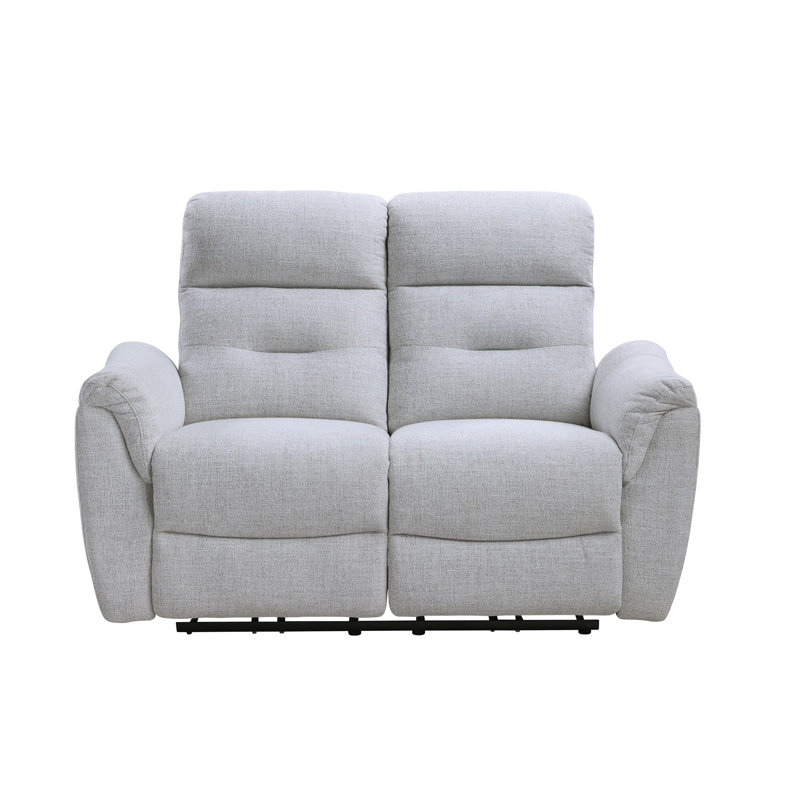 Causeuse en mouvement en chenille gris Eastre avec port USB