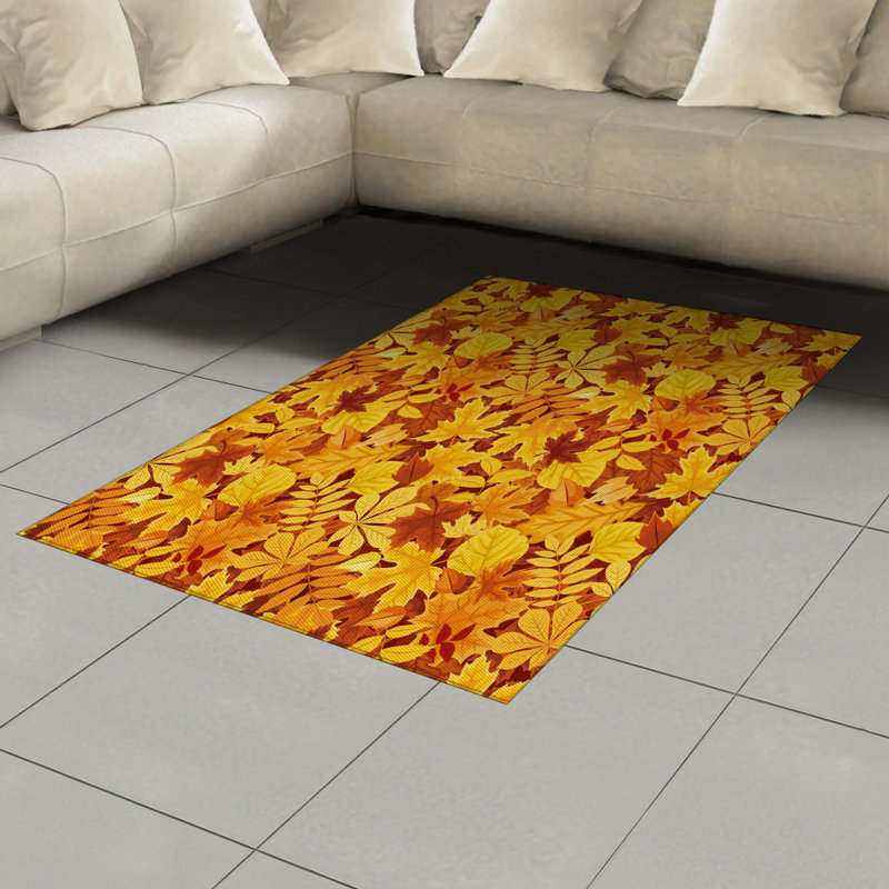 Tree High Density Long Fiber Poly Threads Decorative Area Rug Carpet, Rectangle 4' x 5'8"