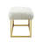 Renoir Faux Fur Metal Frame Ottoman Bench For Bedroom-22279240-22279243
