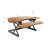  32 in. White Height Adjustable Standing Desk Converter with Anti Fatigue Mat and Dual Monitor Riser Platform-717444857