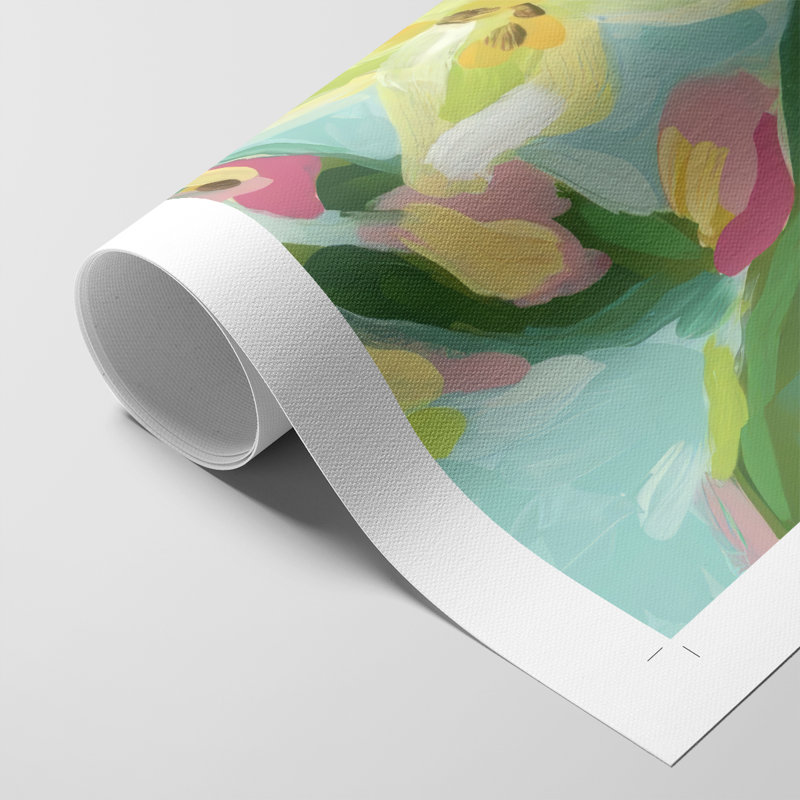 Floral Vibration I - Impression sur toile seulement - NON-CADRE, H 18 po x l 12 po