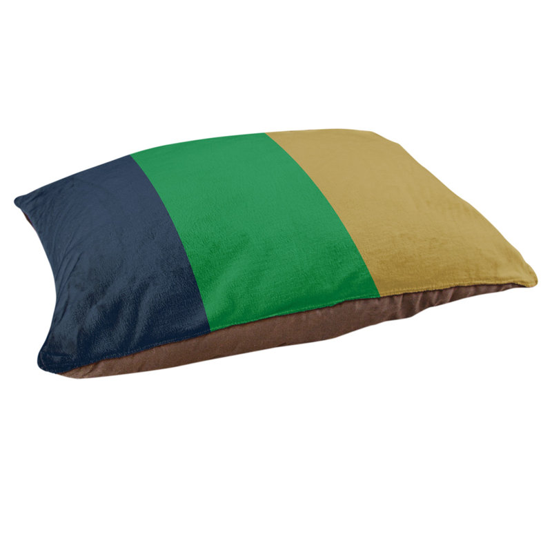 Coussin Golden State, Très grand (l 50 po x P 40 po x H 7 po), Bleu/vert/or
