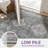 Vintage Neutral Oriental Gray / Black Machine Washable Non-Slip Indoor Runner Rugs-727494694