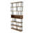 7-tier Open Back Bookcase With Mdf Wood Finish And Metal Frame