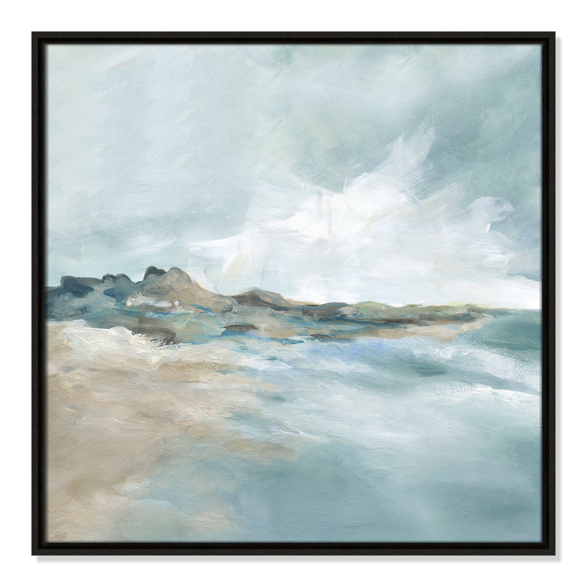 Sandpoint Print by Carol Robinson, 25.5" H x 25.5" W, Espresso