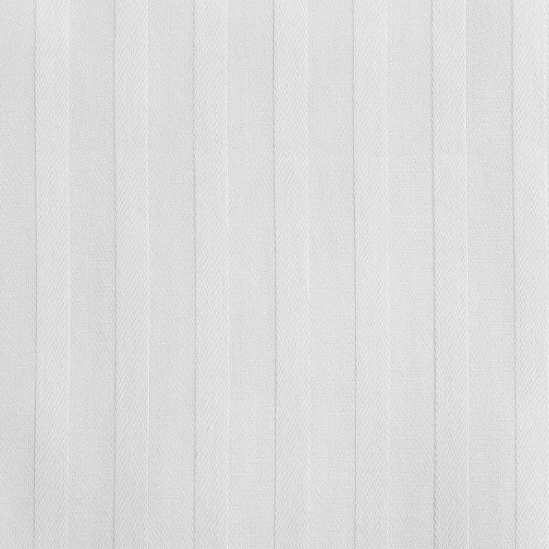 Vera Wang Dobby Stripe Cotton Sheet Set, King Sheet Set with 2 Pillowcases, White