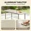 Rectangle Outdoor Dining Table - 85 cm W 154 cm D
