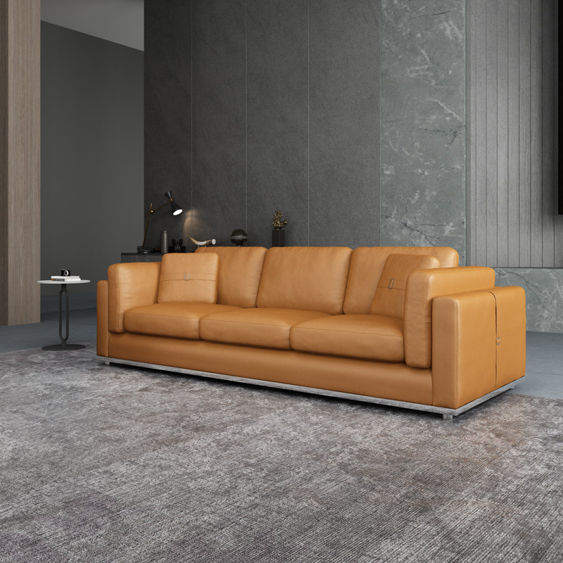 Picasso Sofa, Cognac Genuine Leather