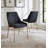 19.5'' H Linen Blend Upholstered Metal Side Chair-670733509