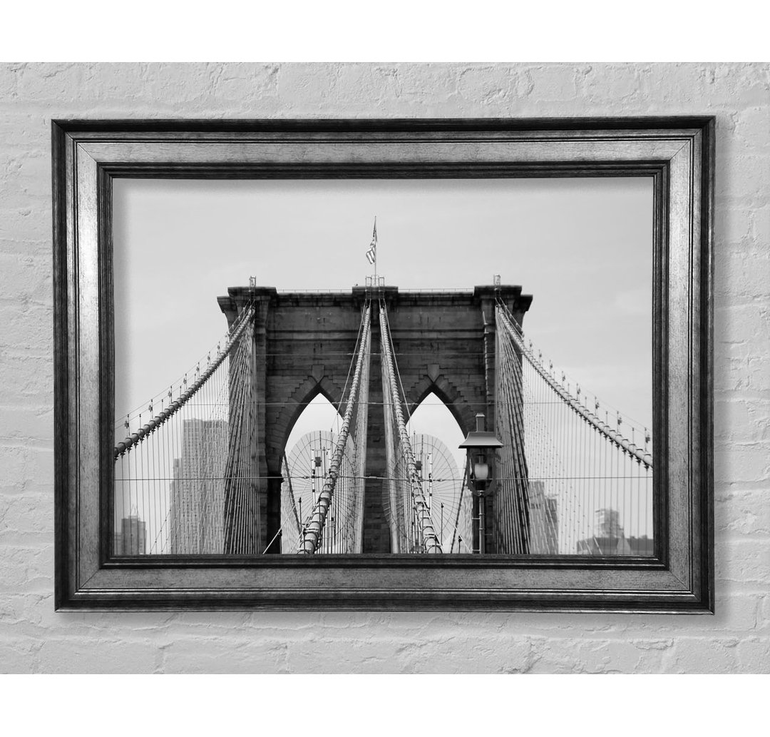 Struktur der Brooklyn Bridge 2 - Einzelne Bilderrahmen Kunstdrucke