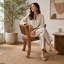 Upholstered Barrel Chair