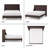Melaya Wingback Upholstered Platform Bed Frame-629517197-640475838