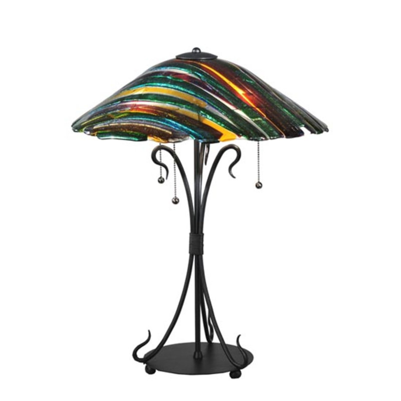 Penna Di Pavone Fused 24" Table Lamp