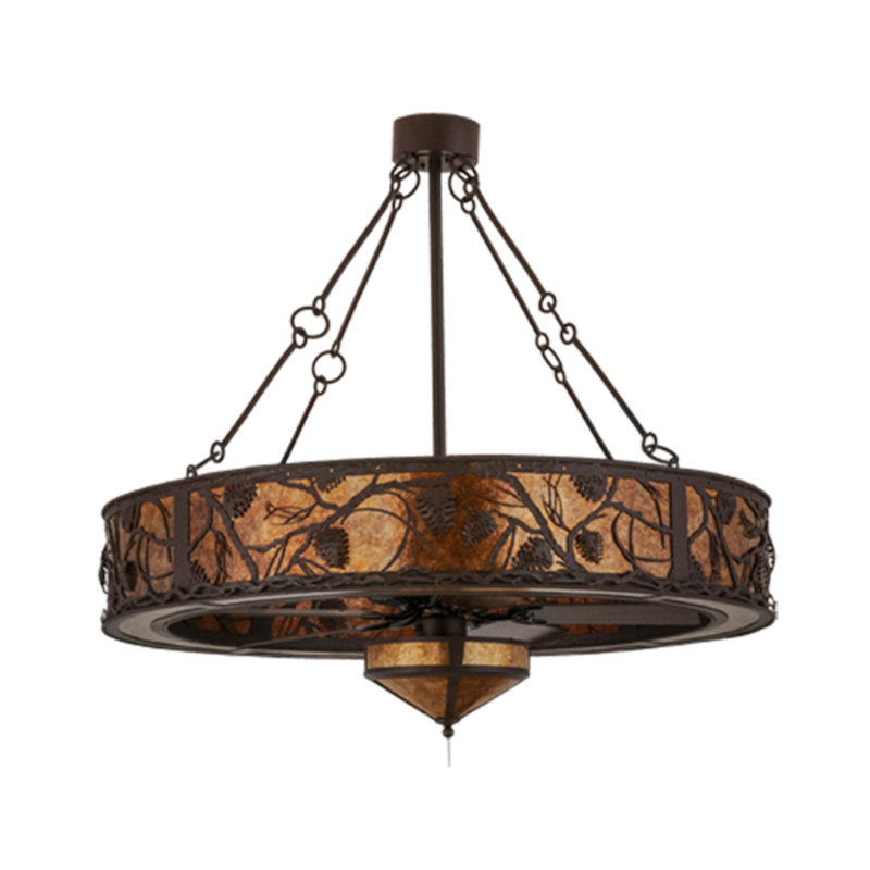 Whispering Pines Downrod Ceiling Fan