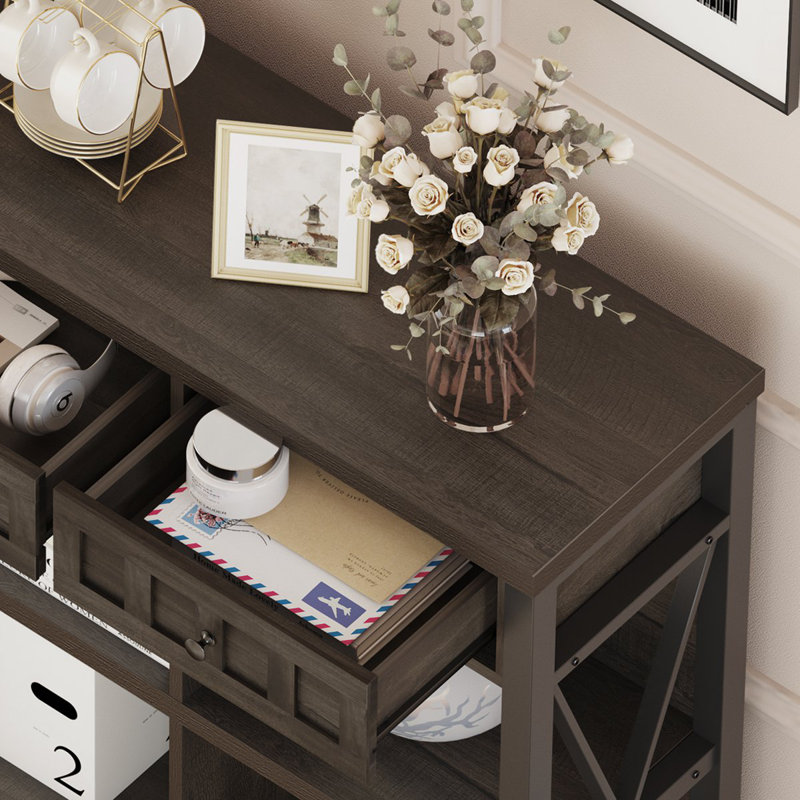 Guinna Storage Bookcase, Dark Gray
