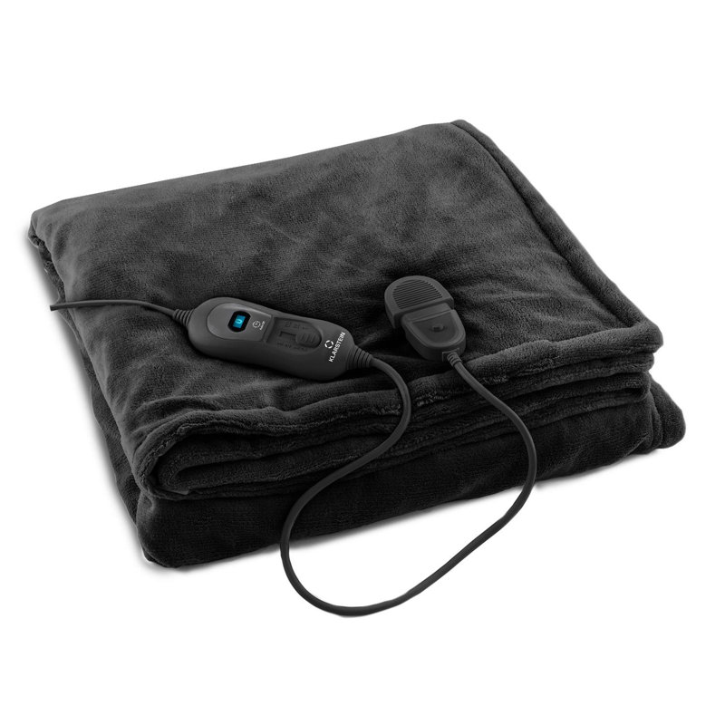 Dr. Watson Heated Throw Blanket, 130cm W x 180cm L, Black
