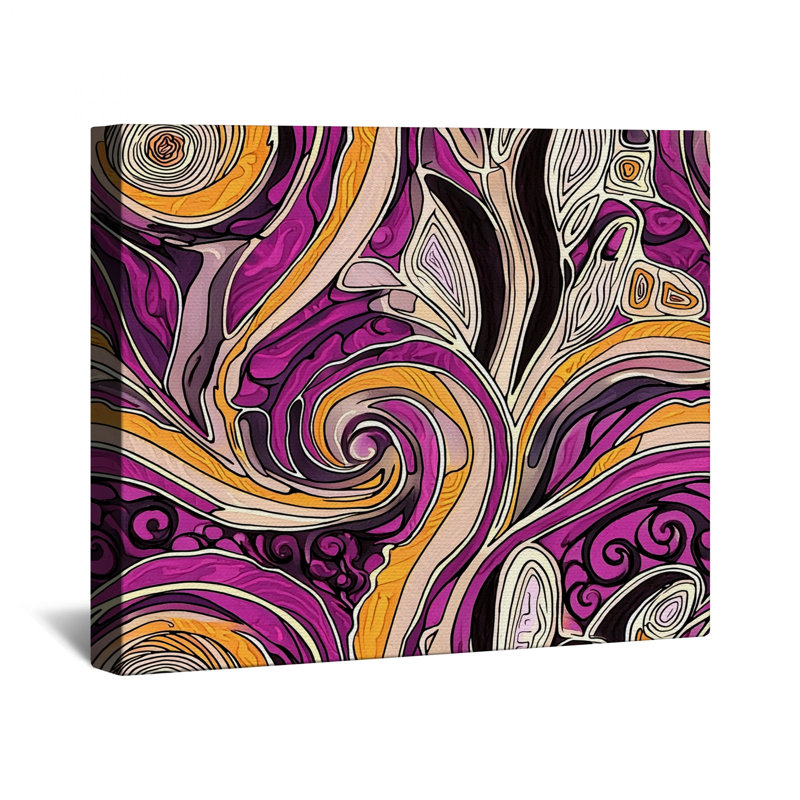 Toile abstraite abstraite sur toile tendue - art mural en plusieurs tailles, 16 x 20 inches