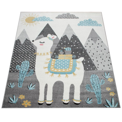 Ira Flatweave Grey/Blue Rug