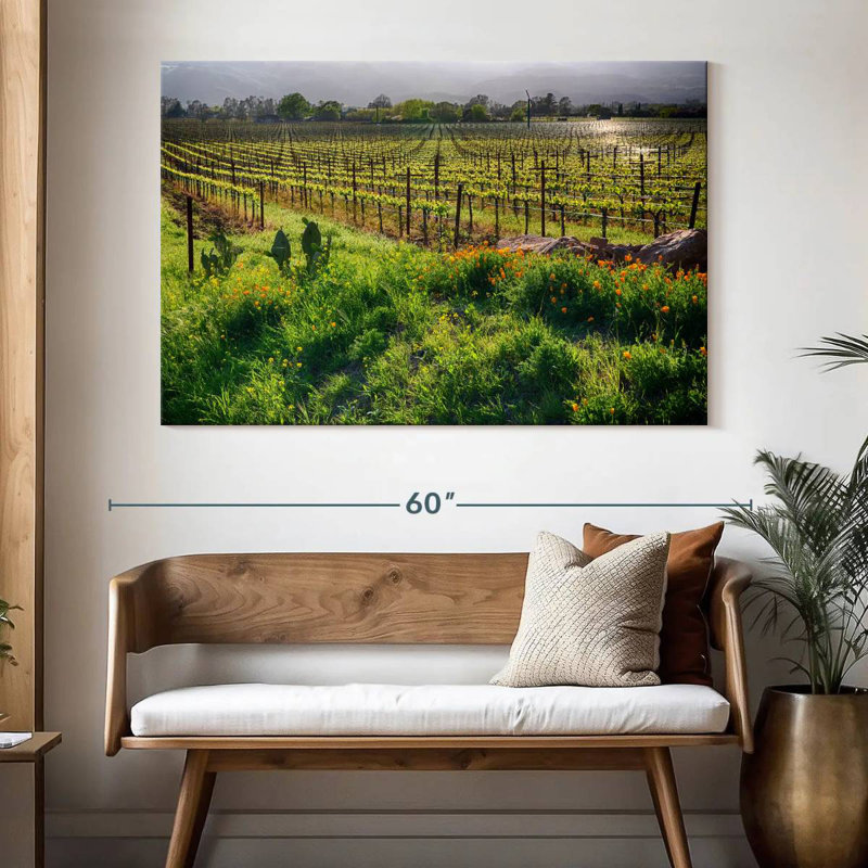 Alvord Sunrise In The Vineyard, H 34 po x l 51 po