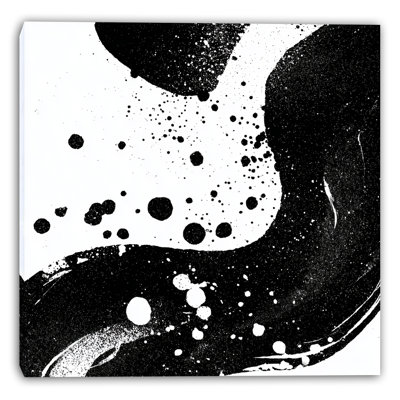 Encre, vague d'encre, art mural tendu