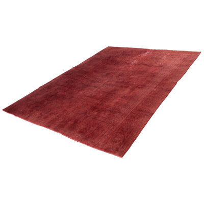 Wacey One-of-a-Kind 9'4" X 12'10" 1990s Wool Area Rug in Red