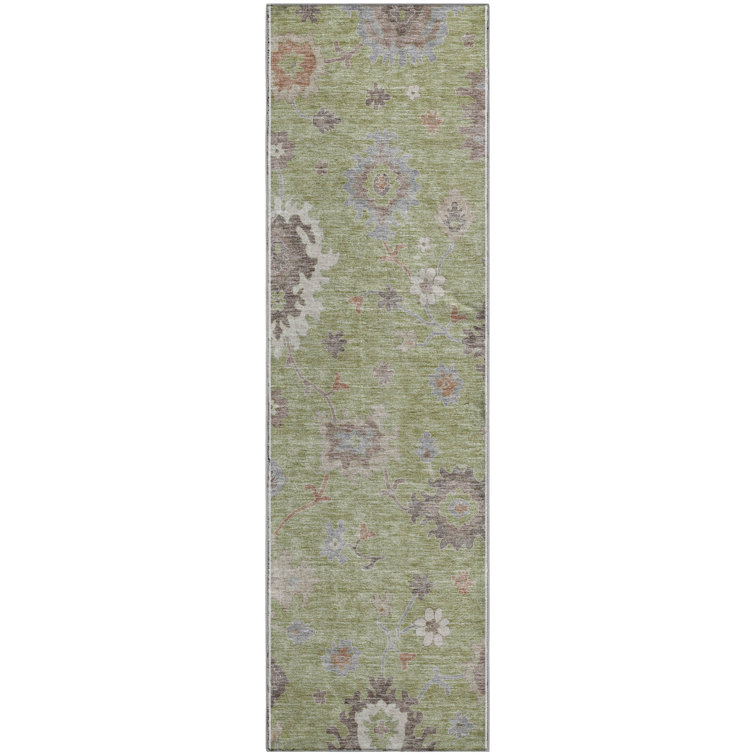 Premium Machine Washable Prisco Aloe Rug