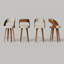Tabouret de comptoir pivotant 26 po Modern-959790178