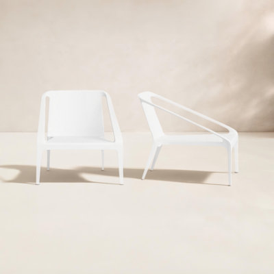 Marselia Outdoor Lounge Chair with Ottoman
