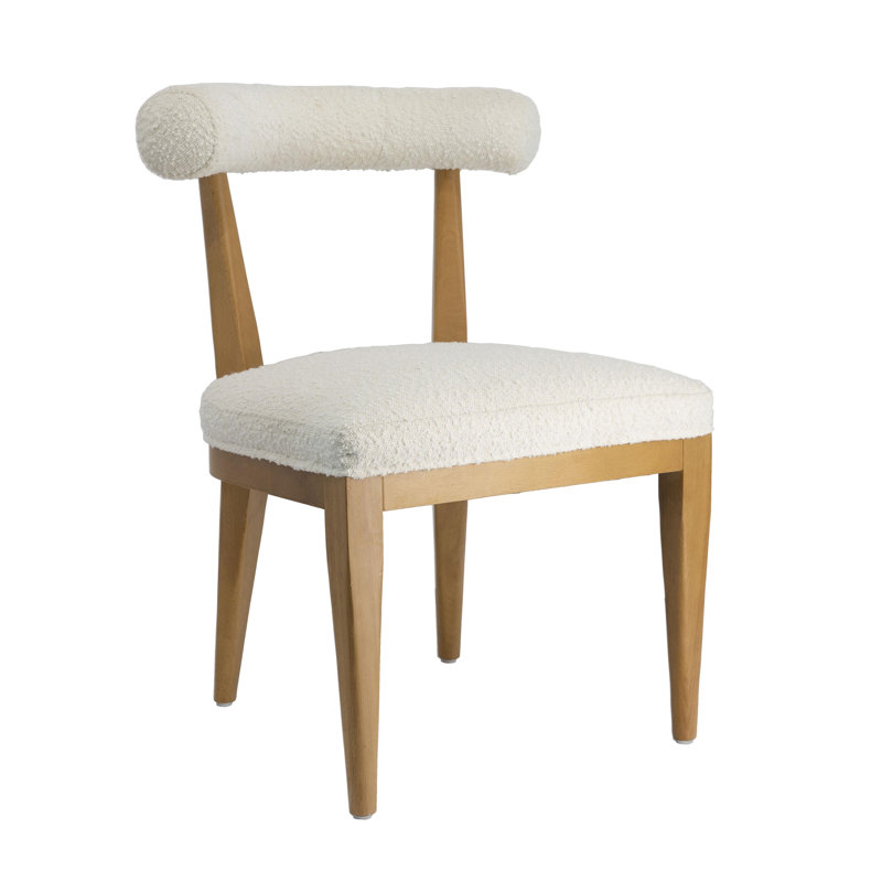 Low Back Side Chair Dining Chair, Cream, Natural