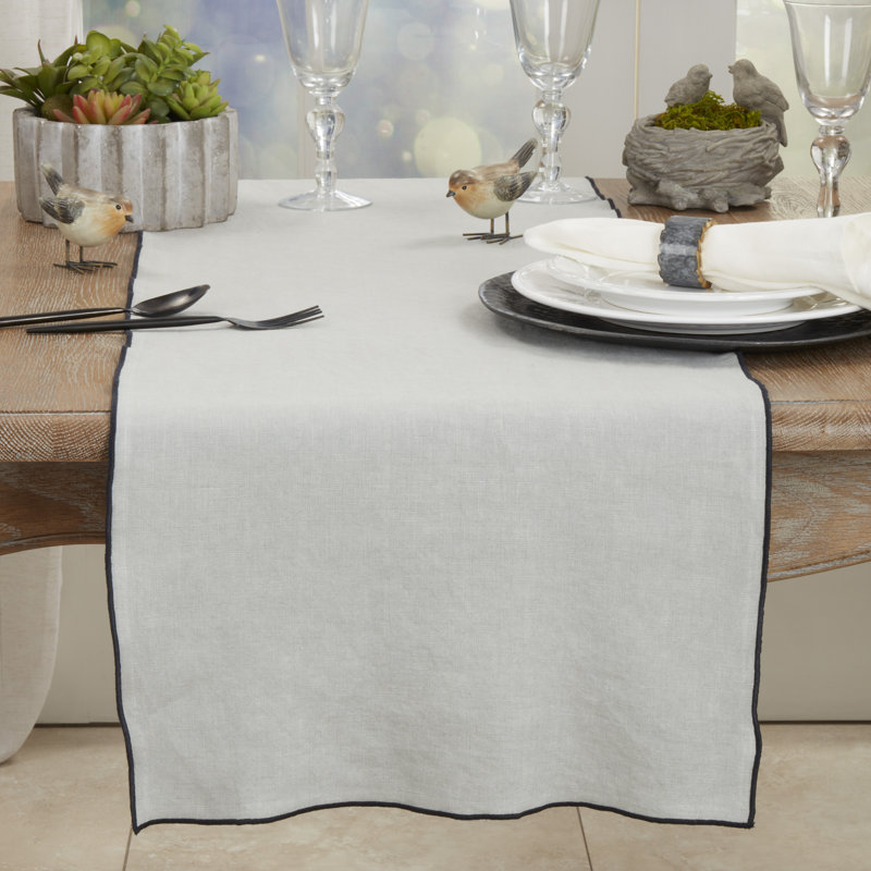 Riggs Dining Linens, Blue/Gray