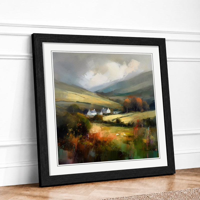 Wales Impressionism No.2 - Framed Print, Black