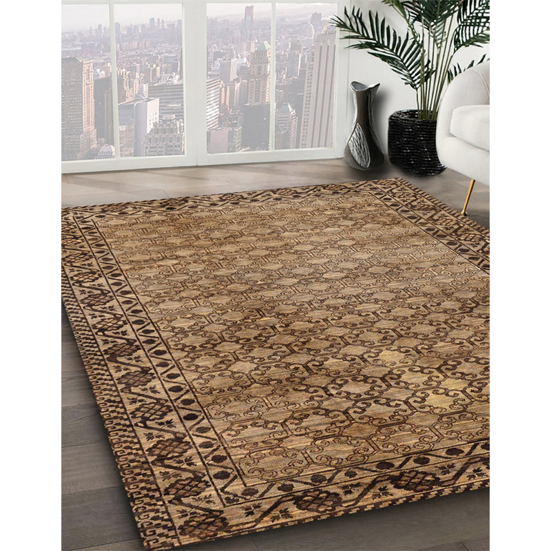 Abstract Indoor Rug, Round 5'