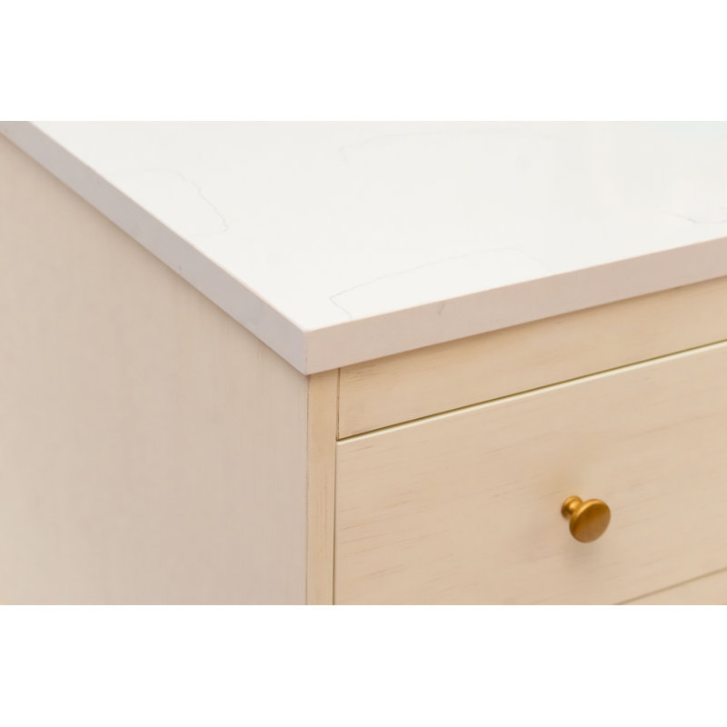 Kim 48"L Free Standing Vanity Base in Antique White