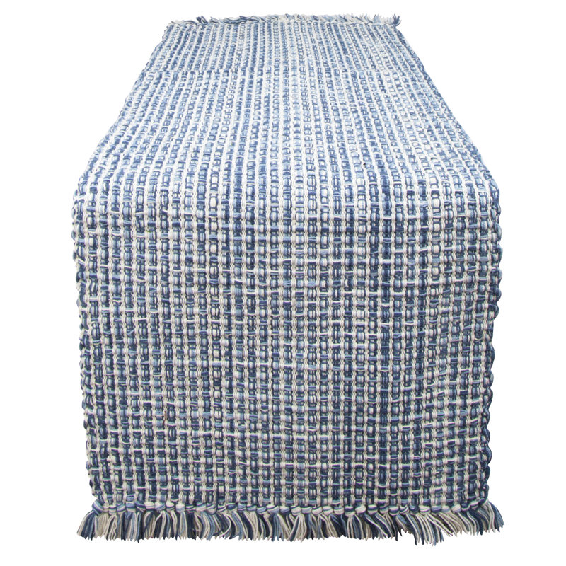 Chemin de table Bronny, Bleu, 54 po x 13 po