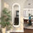 Adalaide Oval Wood Wall Mirror-651945552