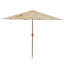 Parasol de patio 8,5 pi avec finition imitation grain de bois-791586305