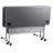 Training Rectangle Flip Top Training Table with Casters and Modesty Panel and Cable Management-48571102