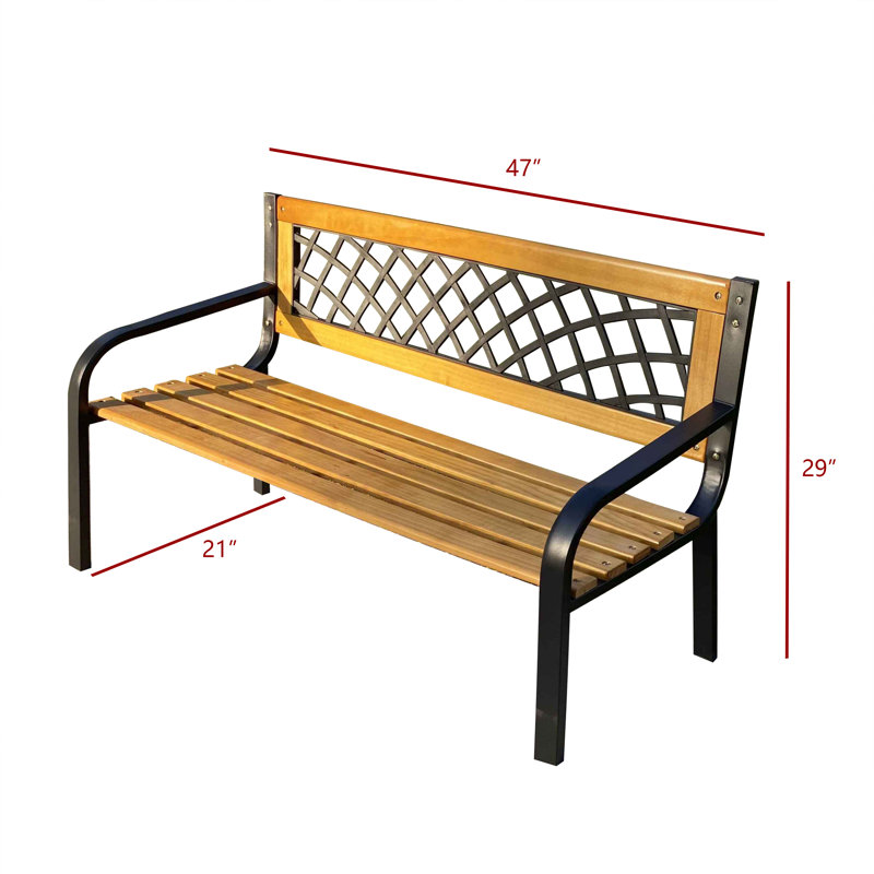 Banc d'extérieur en bois Cillian