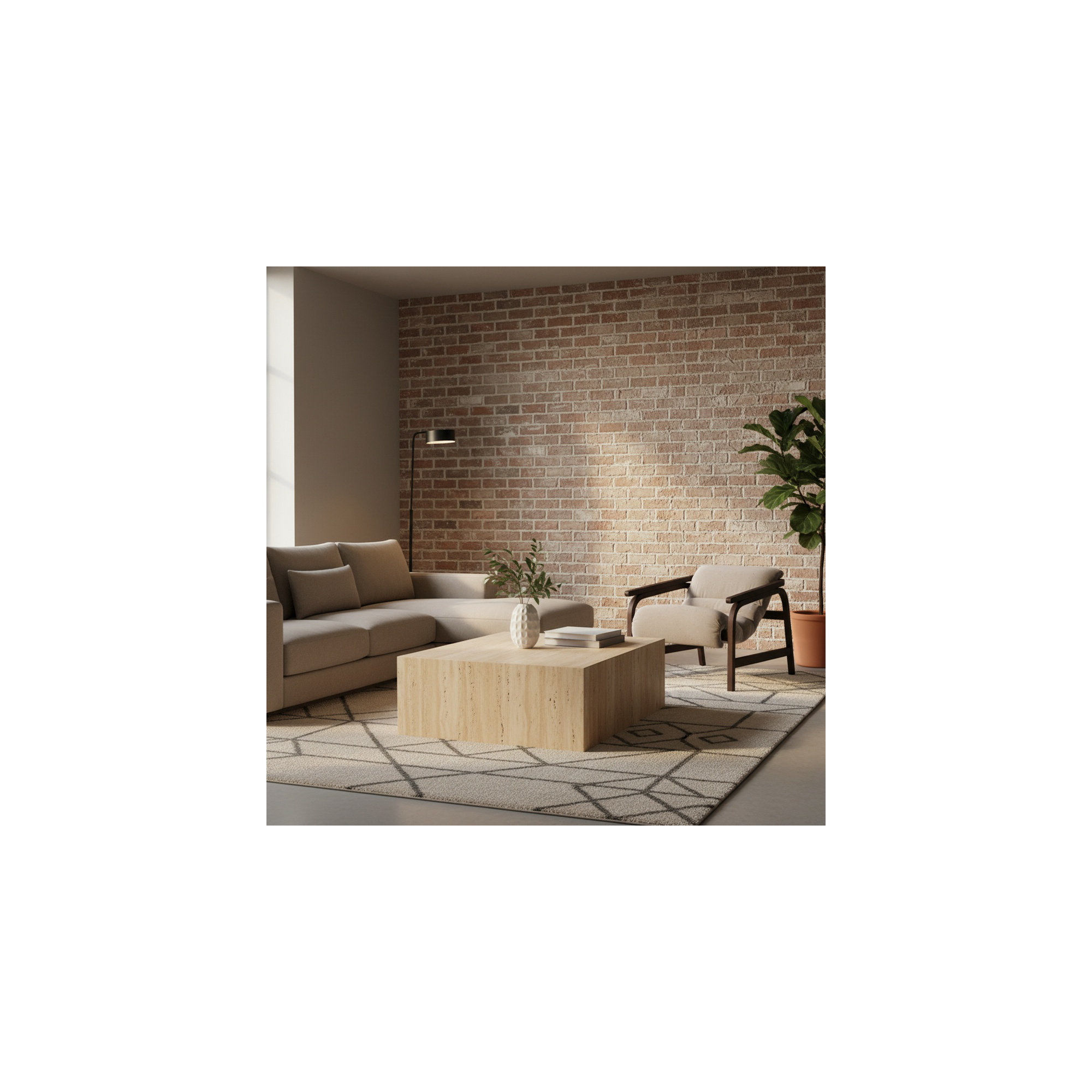 Cellire Chair, Dark Brown Wood/Java, Stone Linen