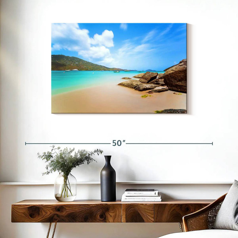 Gillard Magens Bay Idyllic Beach, 24'' H x 36'' W