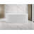 65" Freestanding Solid Surface Bathtub With Overflow And Pop-up Drain
