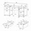 Bureau d'ordinateur avec 2 tiroirs et armoire-1205150698
