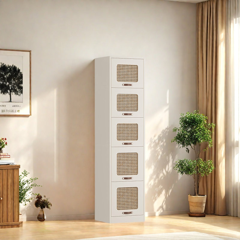 Rabehi, Blanc, (5 tablettes) H 66,1 po x l 15,7 po x P 13,7 po