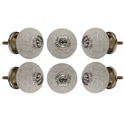 Crackle Oversized 1 5/8" Diameter Round Knob Multipack
