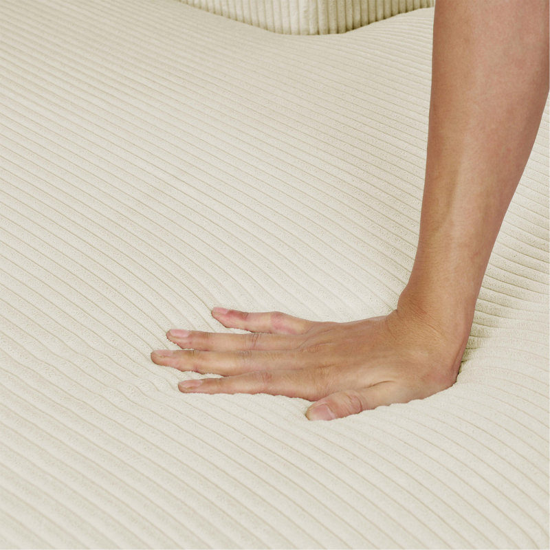 Canapé modulaire 3 pièces en velours côtelé 3 pièces, Crème, crème