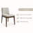 Solid wood walnut dining table set-106644984