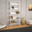 Modern White Bookshelf, 5-Tier Design, 31.5 x 76.8 x 12.6 inches | 100% Melamine Coated Particle Board, Thickness: 0.7 inches | Stylish Storage Solution for Home or Office, Durable & Elegant Novelty Design-630183897