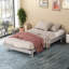 Taille simple convenant à une base de lit plateforme flottante de conception moderne (gris)-117167528