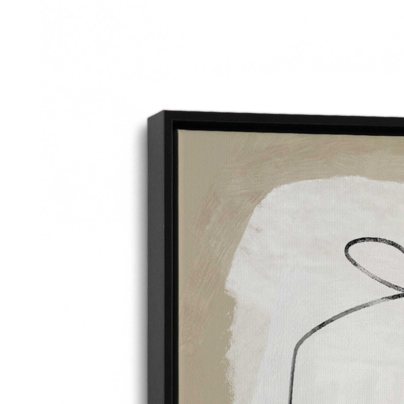 Format par Garima Dhawan, reproduction d'art, Noir, Cadre flottant, H 16 po x l 12 po