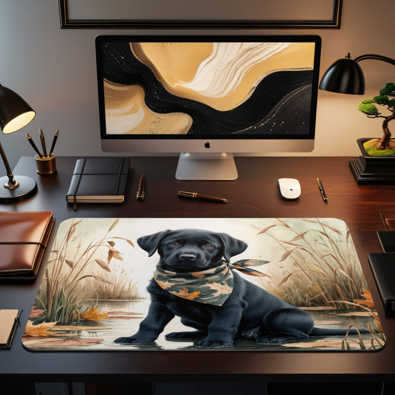 Polyester Desk Pad, 14.4x12.1
